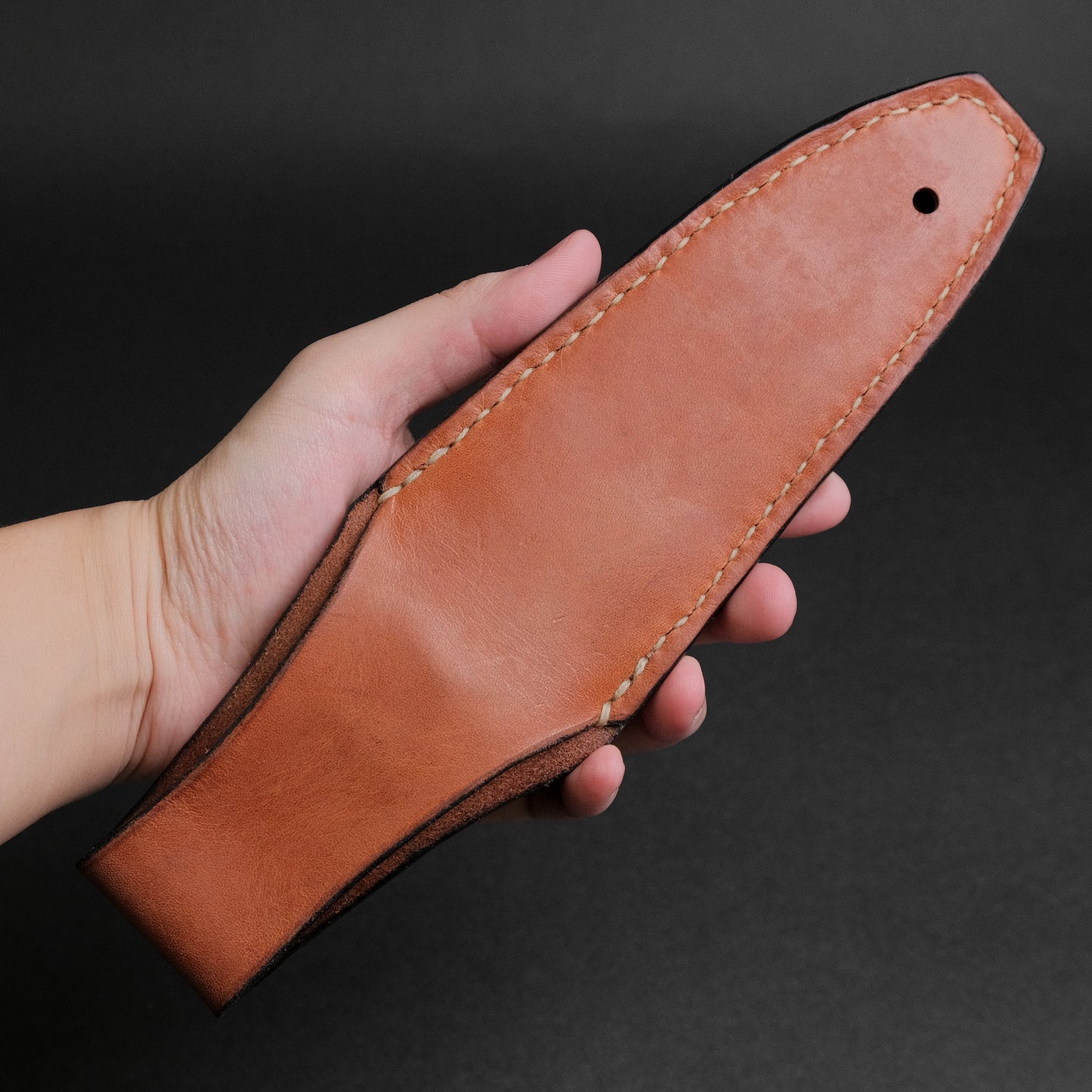 Seino Nagisa Blue #2 Honyaki Fixed Blade Stabilized Wood Handle (#005)