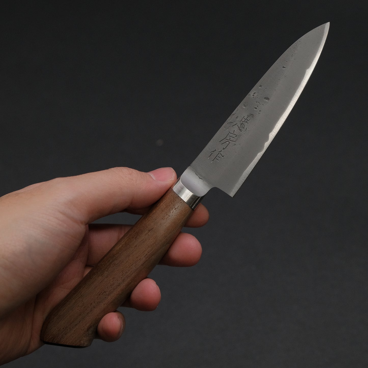 Tadafusa Blue #2 Stainless Clad Paring 90mm Walnut Handle