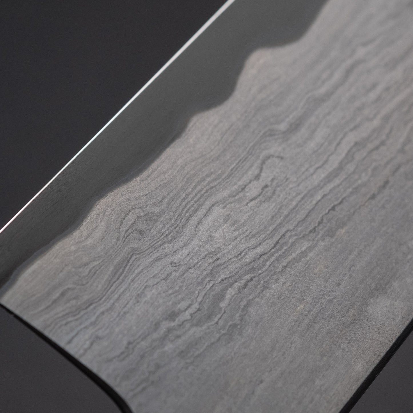 Tetsujin Blue #2 Metal Flow Kiritsuke Gyuto 240mm Taihei Makassar Ebony Handle