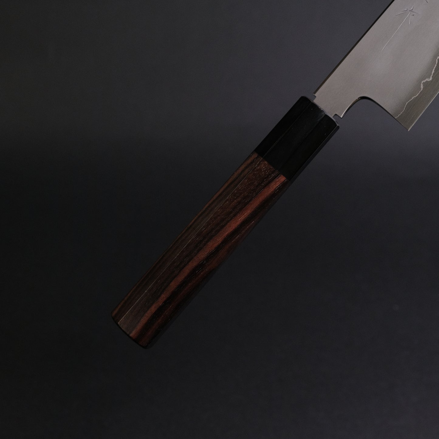 Tetsujin Silver #3 Kasumi Kiritsuke Gyuto 210mm Taihei Makassar Ebony Handle