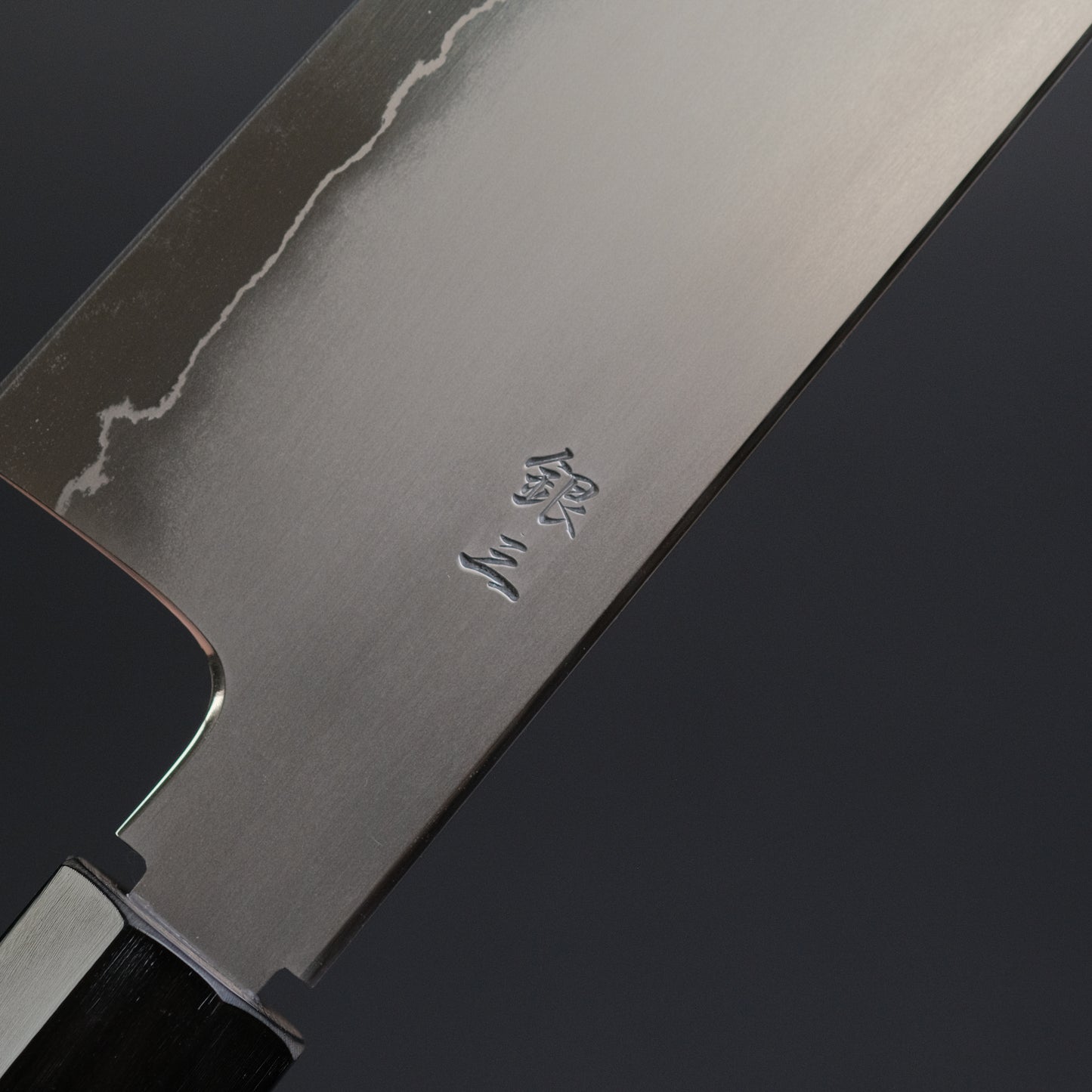 Tetsujin Silver #3 Kasumi Kiritsuke Gyuto 210mm Taihei Makassar Ebony Handle