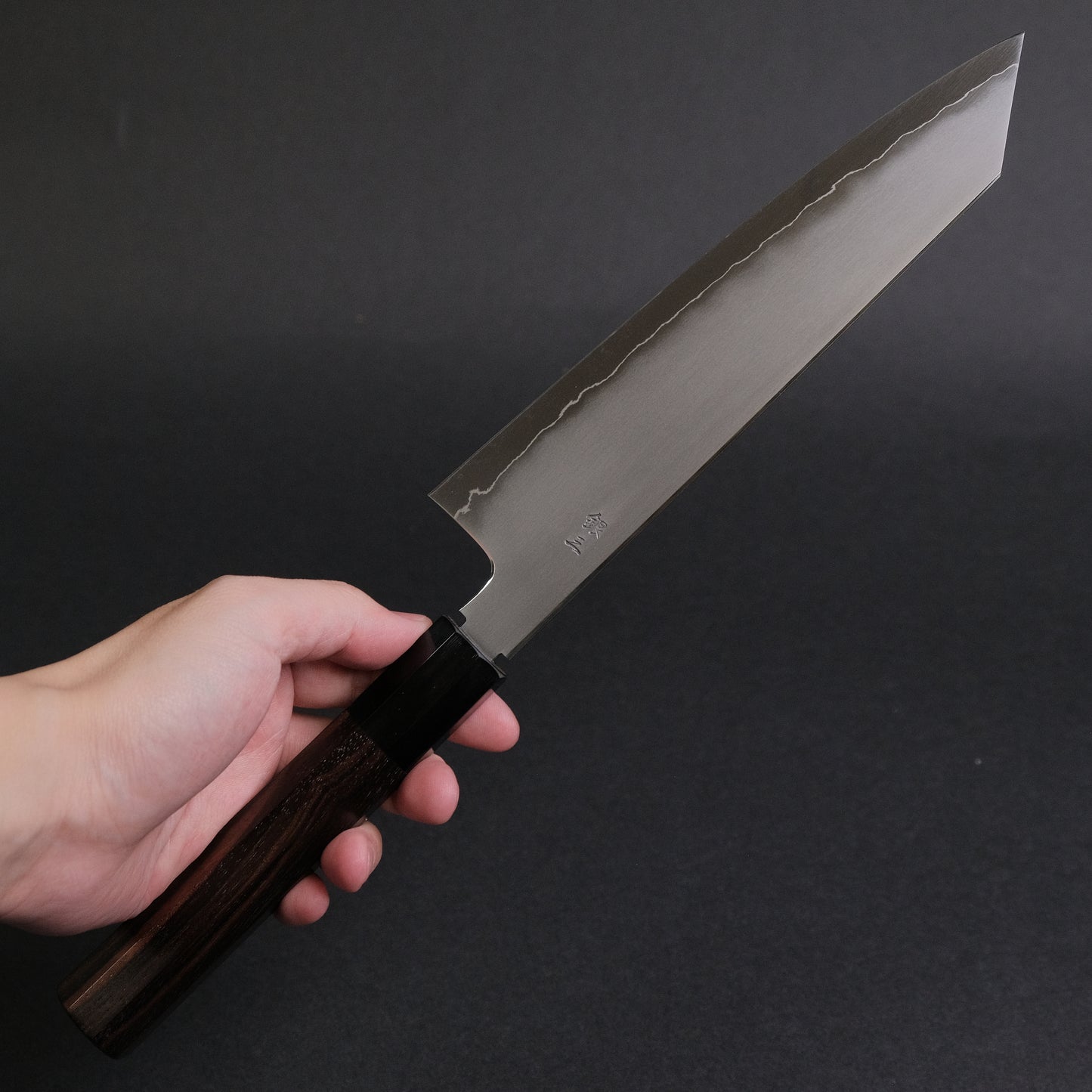 Tetsujin Silver #3 Kasumi Kiritsuke Gyuto 210mm Taihei Makassar Ebony Handle