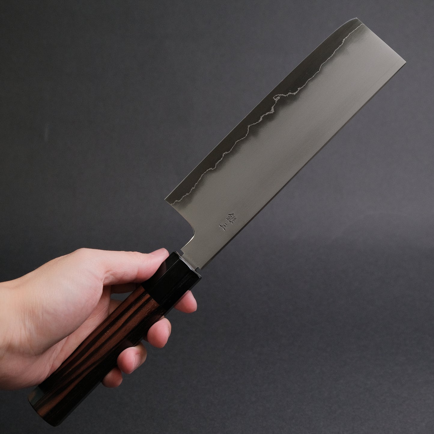 Tetsujin Silver #3 Kasumi Nakiri 180mm Taihei Makassar Ebony Handle