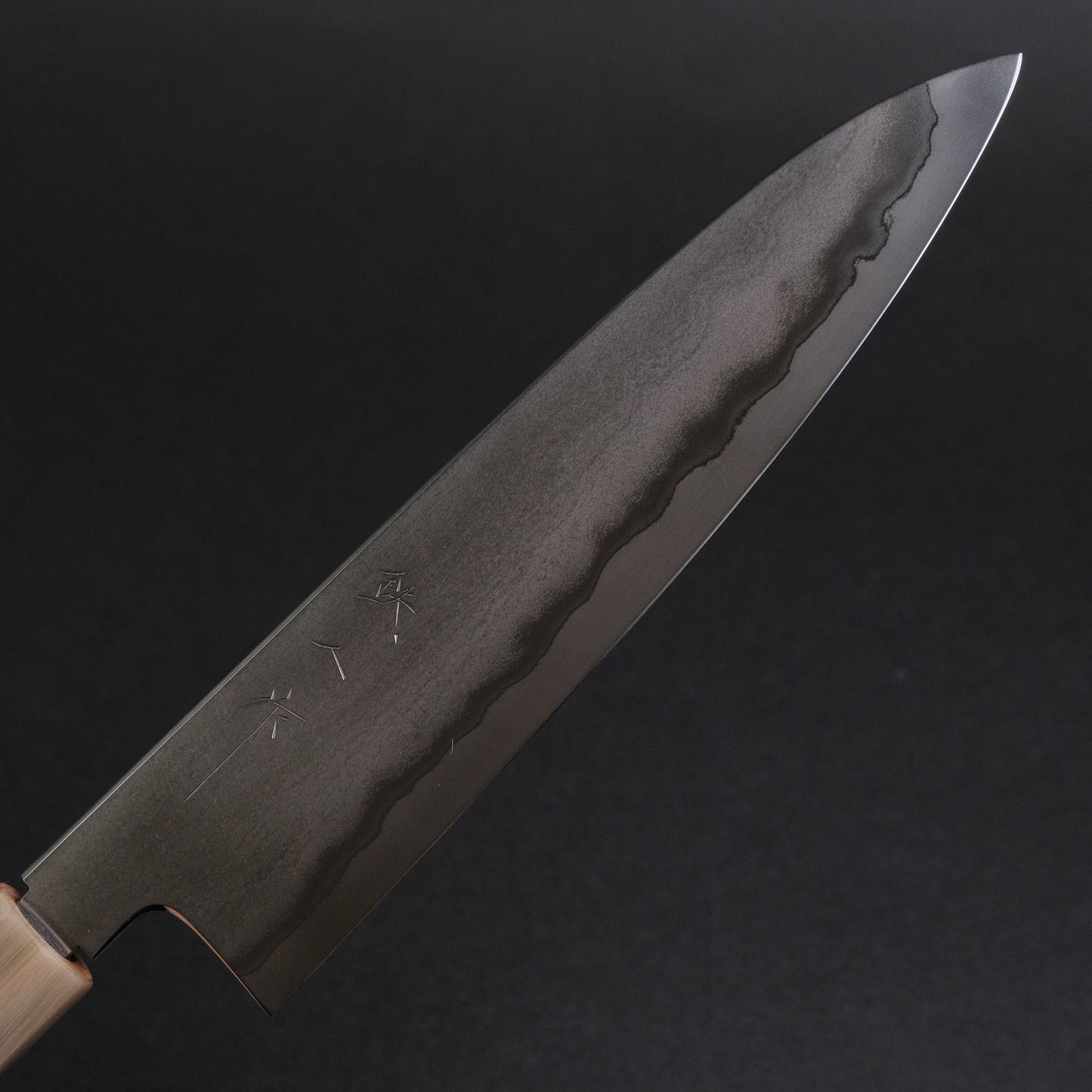 Tetsujin Silver #3 Metal Flow Gyuto 210mm Taihei Makassar Ebony Handle