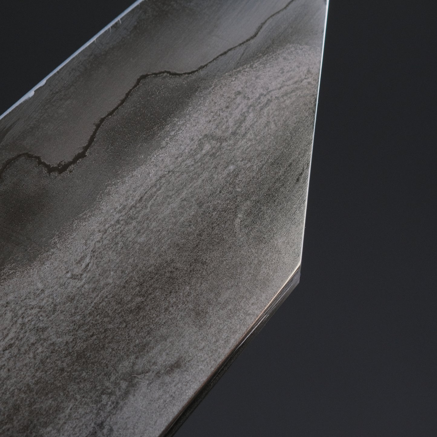 Tetsujin Silver #3 Metal Flow Kiritsuke Gyuto 240mm Taihei Makassar Ebony Handle