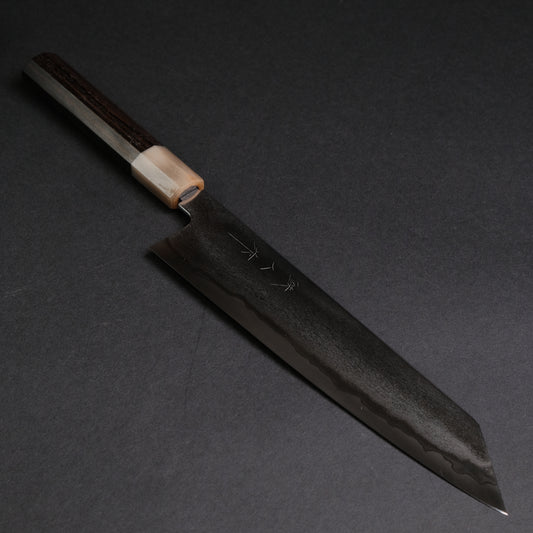 Tetsujin Silver #3 Metal Flow Kiritsuke Gyuto 240mm Taihei Makassar Ebony Handle
