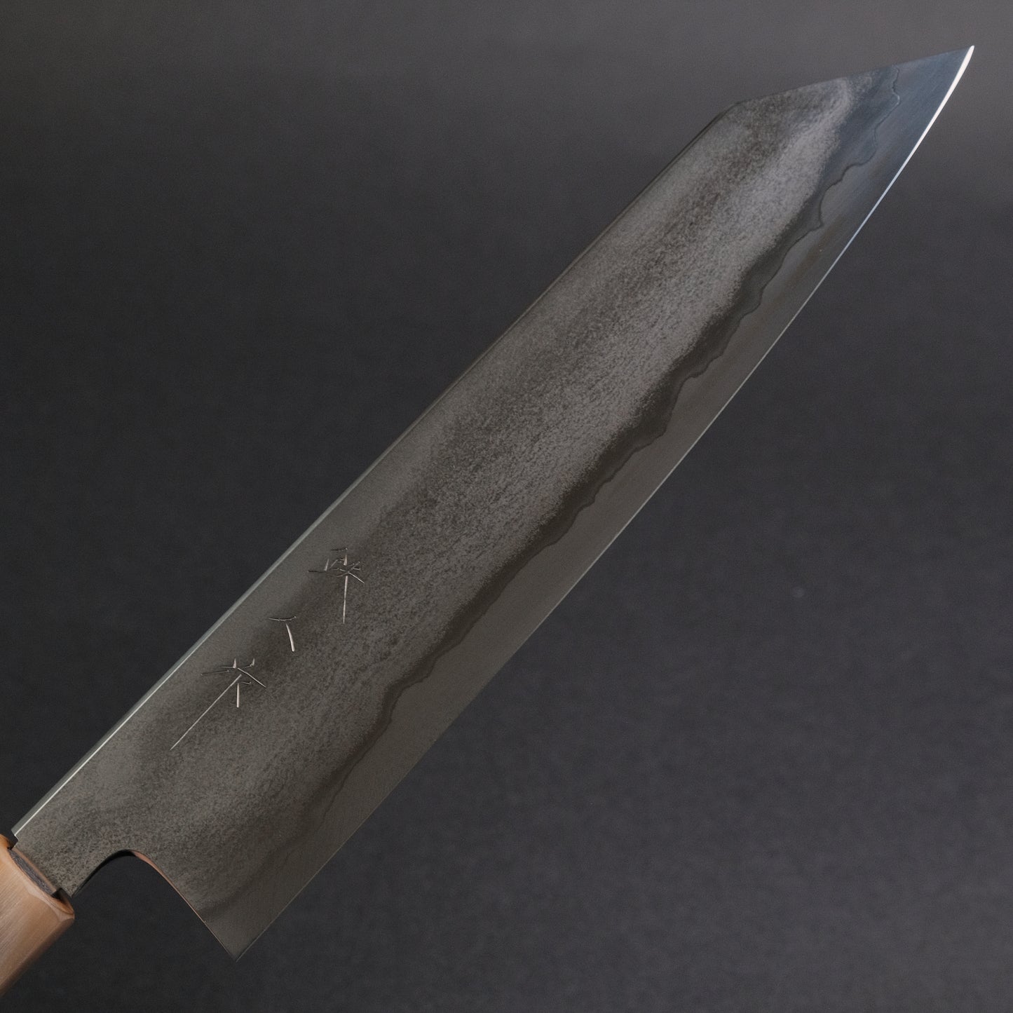 Tetsujin Silver #3 Metal Flow Kiritsuke Gyuto 240mm Taihei Makassar Ebony Handle