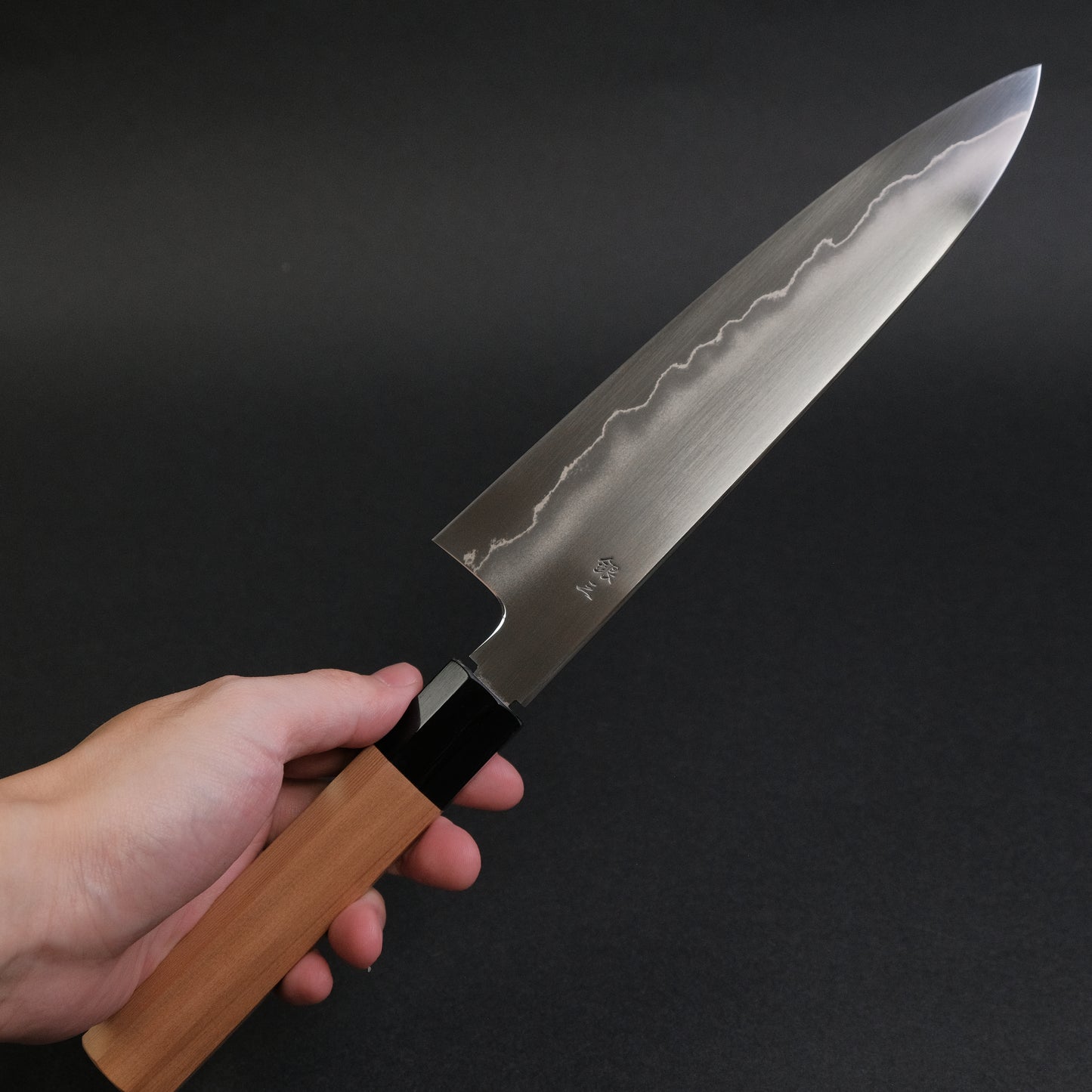 Tetsujin Silver #3 Ukiba Gyuto 210mm Yakusugi Cedar Handle