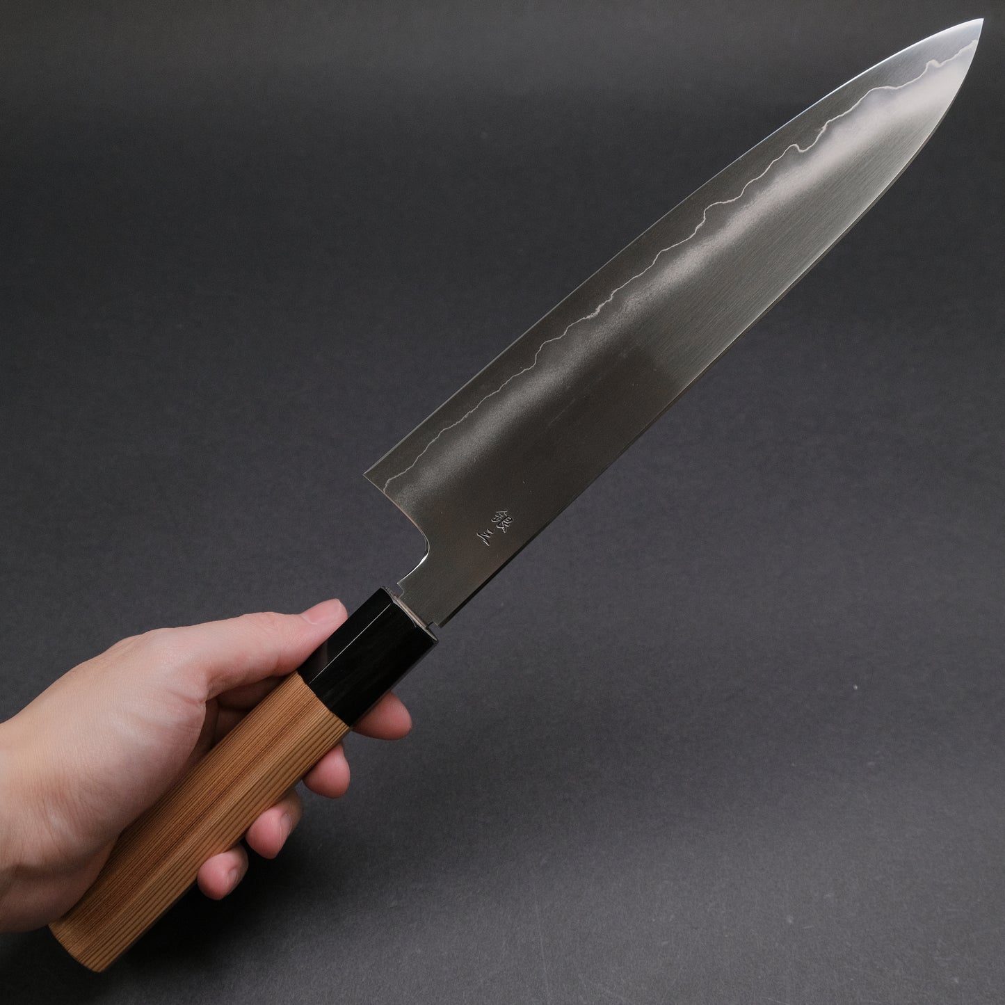 Tetsujin Silver #3 Ukiba Gyuto 240mm Yakusugi Cedar Handle