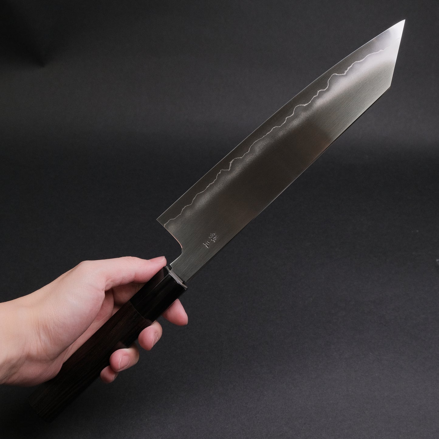 Tetsujin Silver #3 Ukiba Kiritsuke Gyuto 240mm Taihei Makassar Ebony Handle