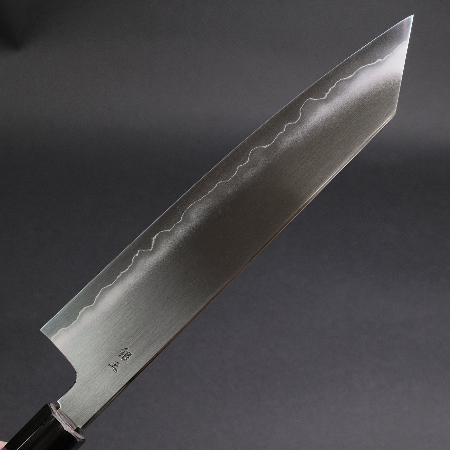 Tetsujin Silver #3 Ukiba Kiritsuke Gyuto 240mm Taihei Makassar Ebony Handle