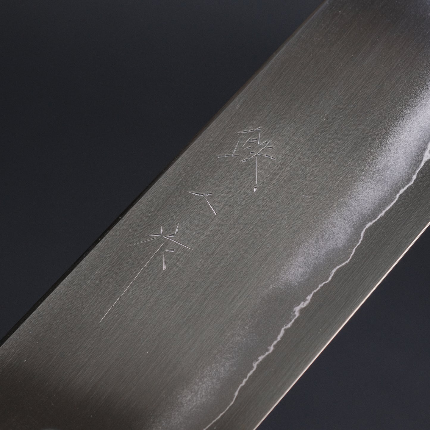 Tetsujin Silver #3 Ukiba Kiritsuke Gyuto 240mm Taihei Makassar Ebony Handle