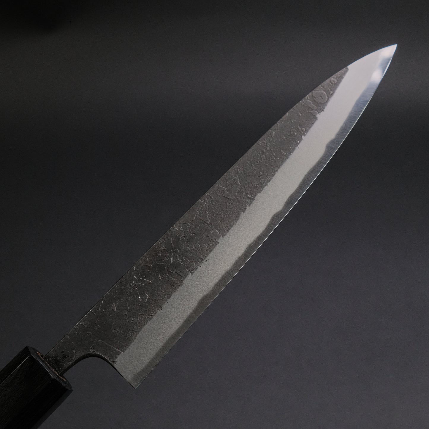 Toshihiro Wakui Kurouchi Nashiji Blue #2 Petty 150mm Ebony Handle