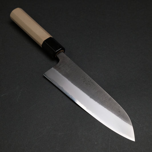 Toshihiro Wakui White #2 Nashiji Santoku 165mm Magnolia Handle