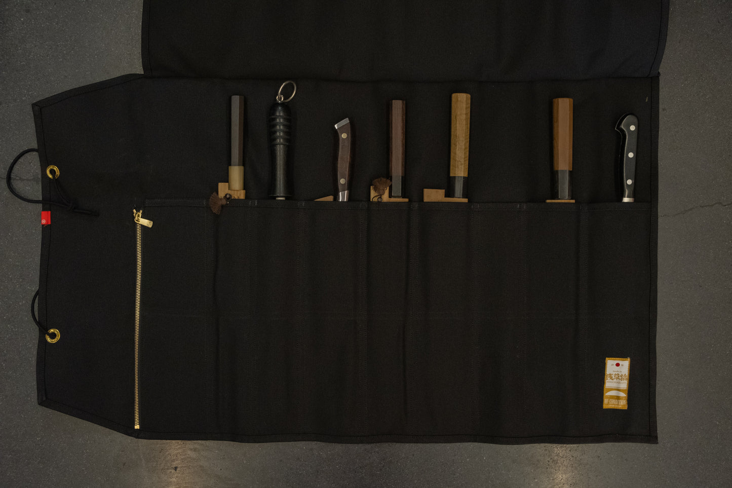 HI-CONDITION Hanpu Canvas 9 Pockets Knife Roll (Various Colors)