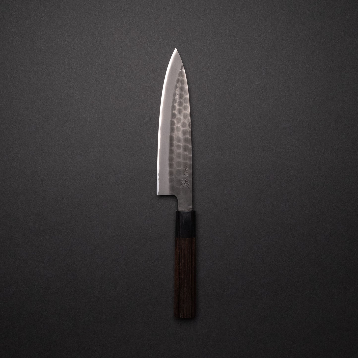 Mutsumi Blue Super Kurouchi Tsuchime Petty 150mm Ebony Handle