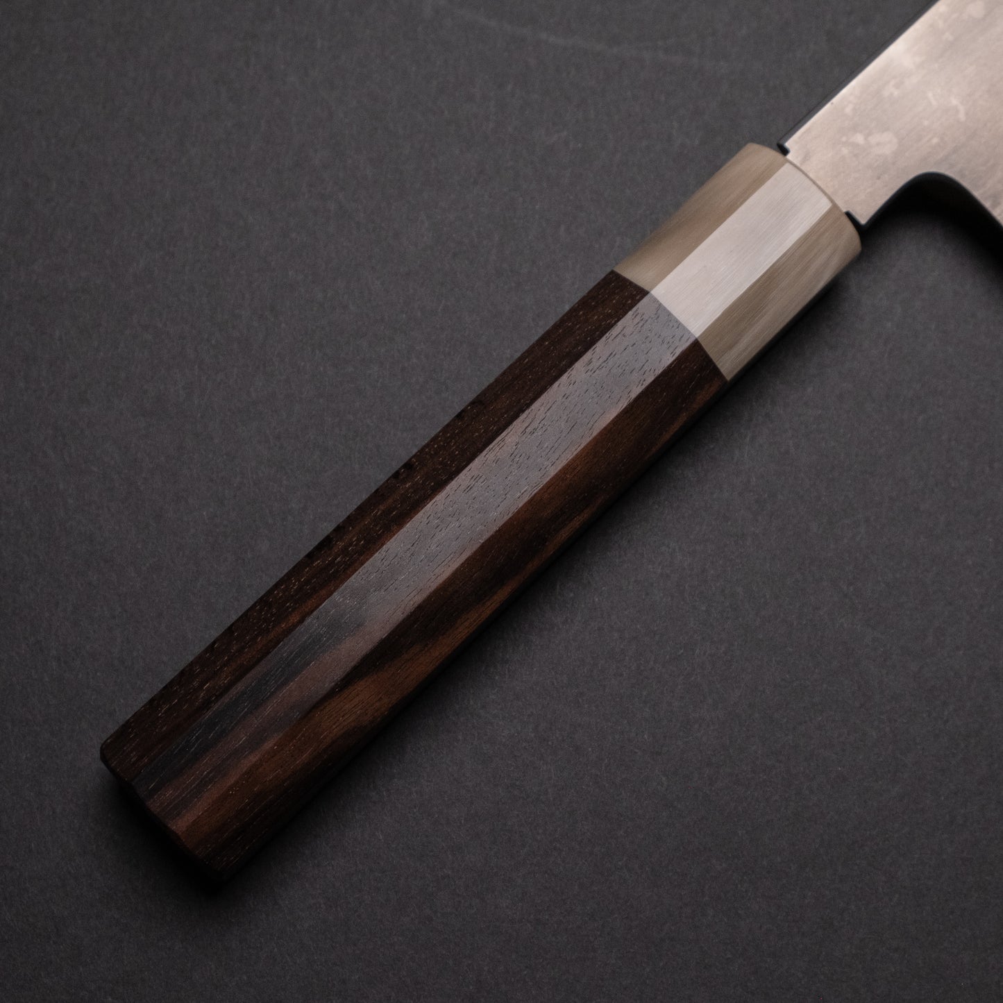 Tetsujin Blue #2 Metal Flow Kiritsuke Gyuto 210mm Taihei Makassar Ebony Handle