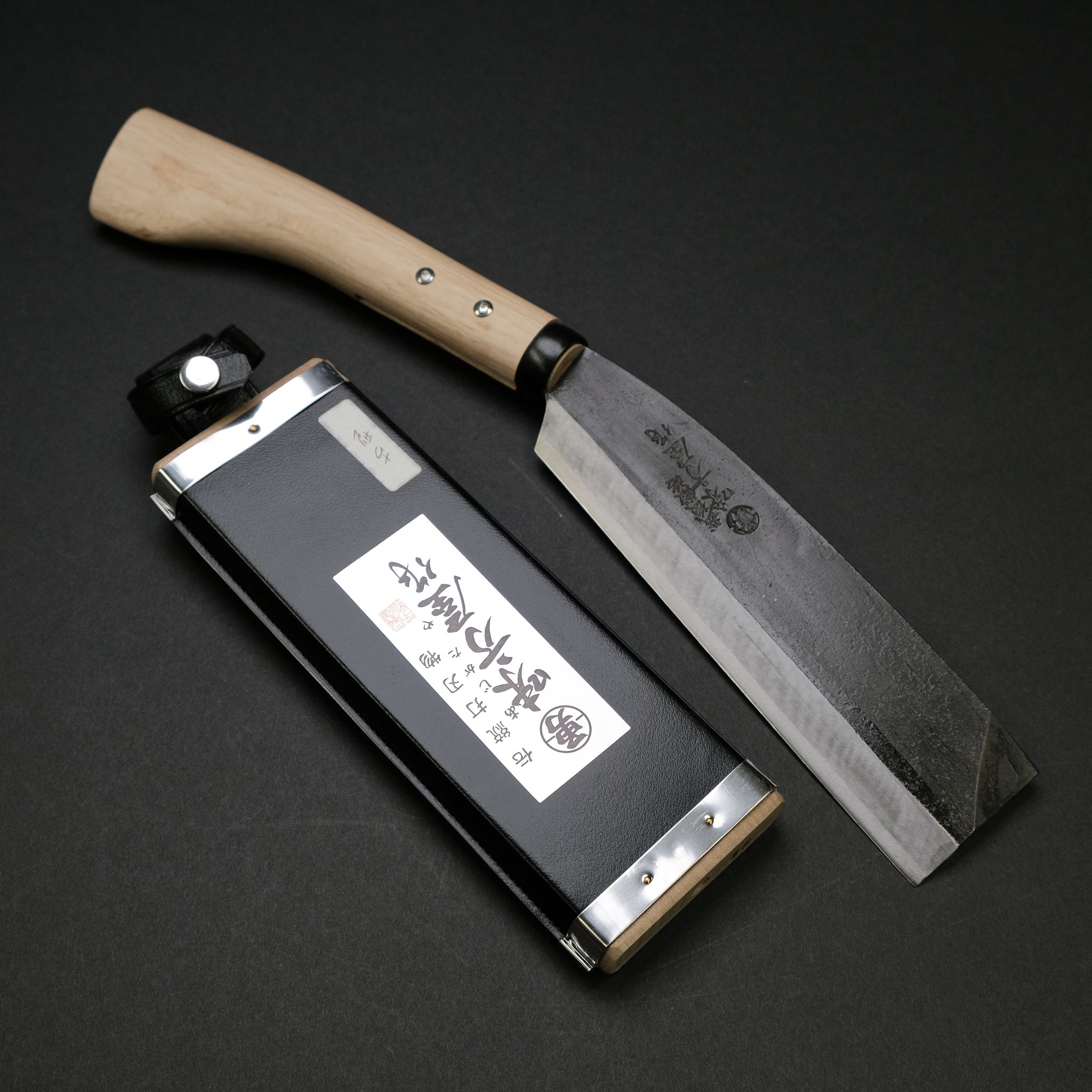 Ajikataya Old Style Hatchet 180mm Oak Handle (Single Bevel)