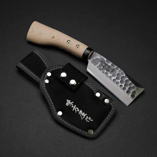 Ajikataya Tsuchime Hatchet 105mm Oak Handle (Double Bevel)