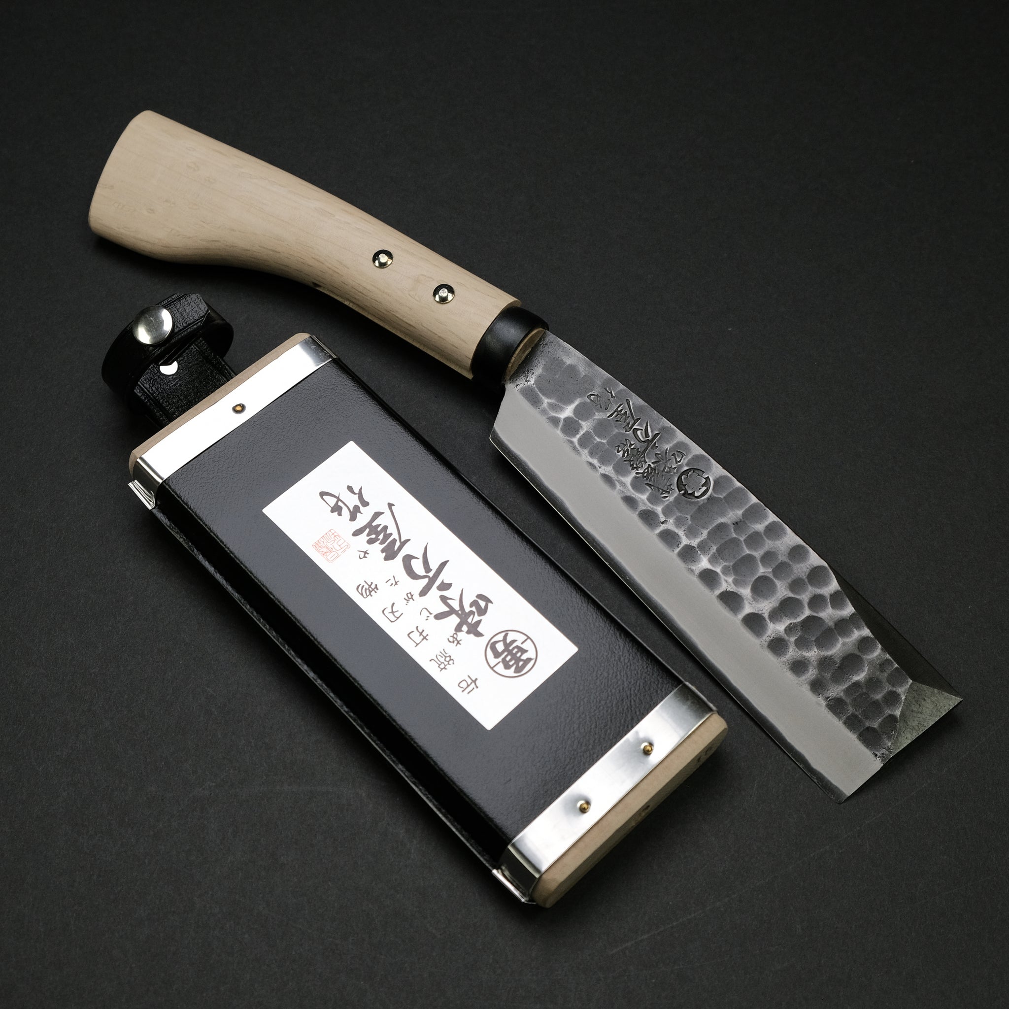Ajikataya Tsuchime Hatchet 150mm Oak Handle (Double Bevel)