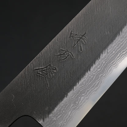 Ajikataya White #2 Matsuba Damascus Gyuto 210 Olive/ Resin Handle (#11)