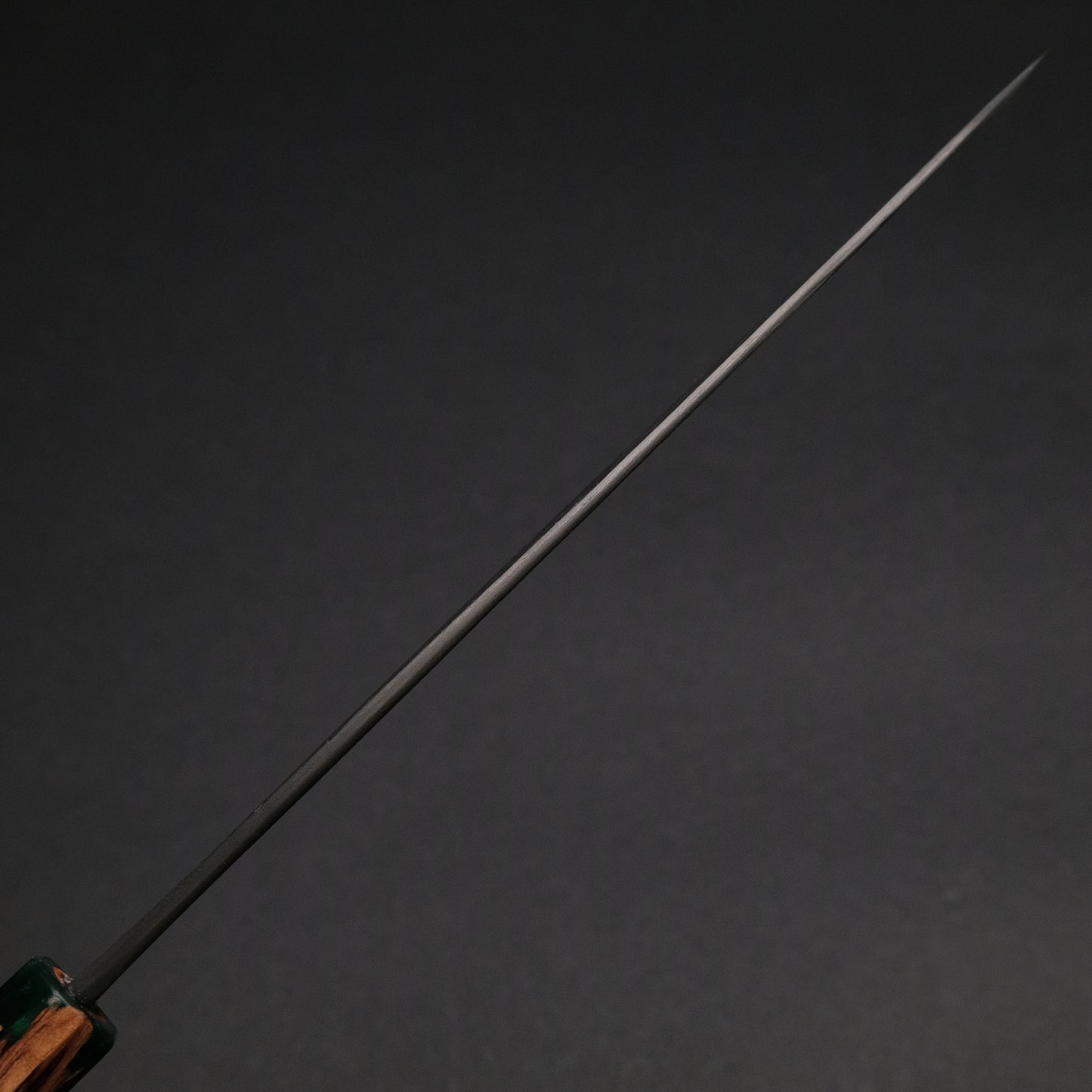 Ajikataya White #2 Matsuba Damascus Gyuto 210 Olive/ Resin Handle (#11)
