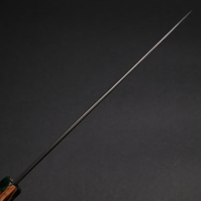 Ajikataya White #2 Matsuba Damascus Gyuto 210 Olive/ Resin Handle (#11)
