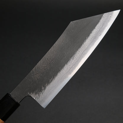 Ajikataya White #2 Matsuba Damascus Hakata 180 Olive x Buffalo Horn Handle (#25)