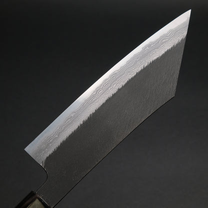 Ajikataya White #2 Matsuba Damascus Hakata 180 Olive x Buffalo Horn Handle (#25)