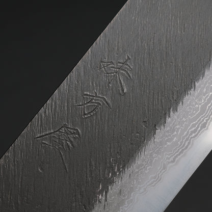 Ajikataya White #2 Matsuba Damascus Nakiri 180 Olive x Buffalo Horn Handle (#17)