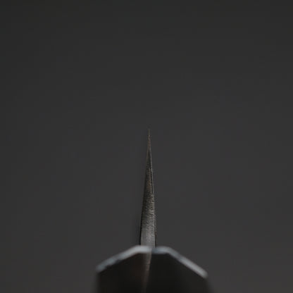 Ajikataya White #2 Matsuba Damascus Petty 80 Ebony/ TQ Handle (#34)