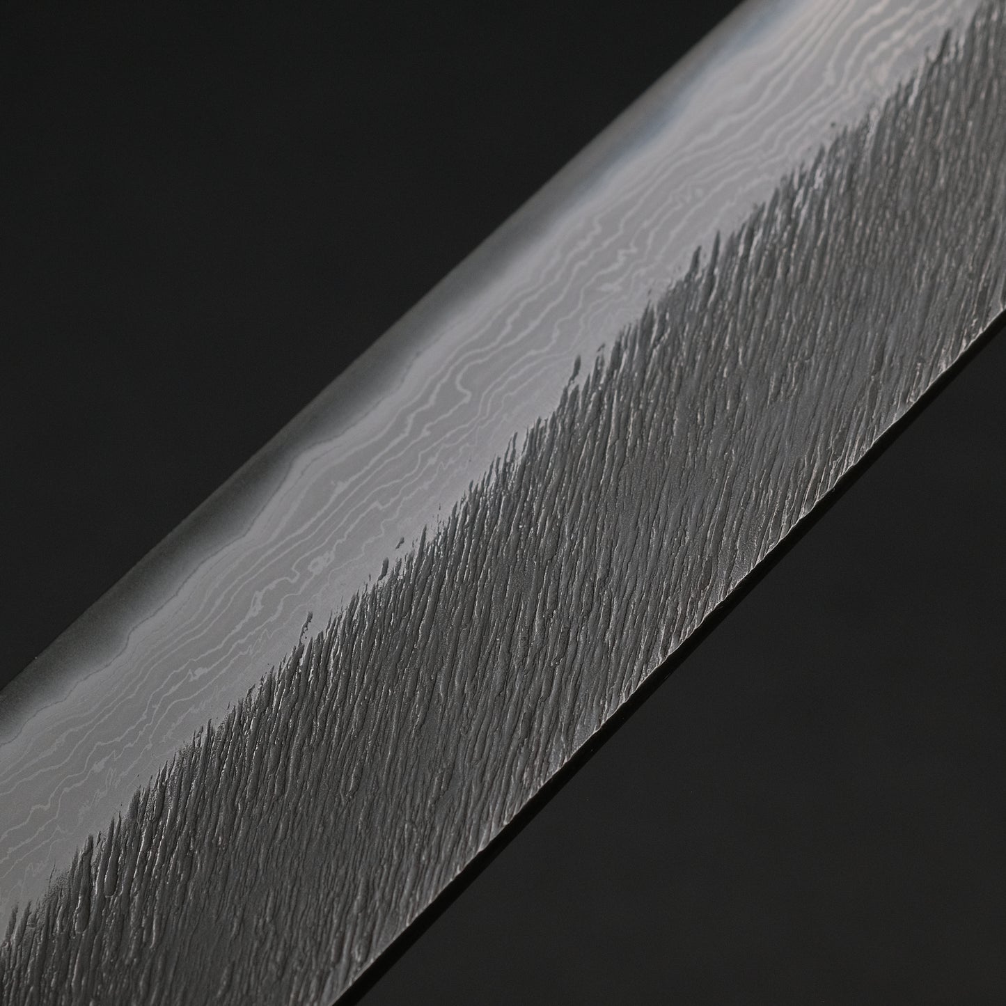 Ajikataya White #2 Matsuba Damascus Sujihiki 270 Ebony x Stabilizedwood Handle (#05)