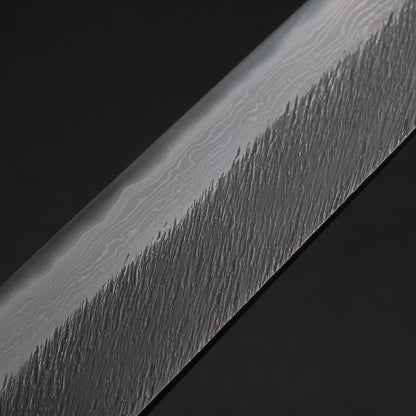 Ajikataya White #2 Matsuba Damascus Sujihiki 270 Ebony x Stabilizedwood Handle (#05)