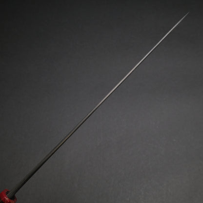 Ajikataya White #2 Matsuba Damascus Sujihiki 270 Ebony x TQP Handle (#03)