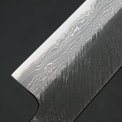 Ajikataya White #2 Matsuba Damascus Sujihiki 270 Ebony x TQP Handle (#03)