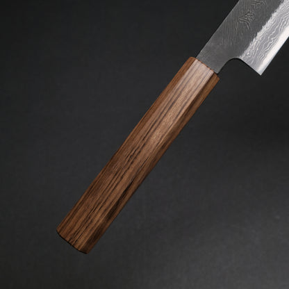 Ajikataya White #2 Matsuba Damascus Sujihiki 270 Obankole Handle (#02)