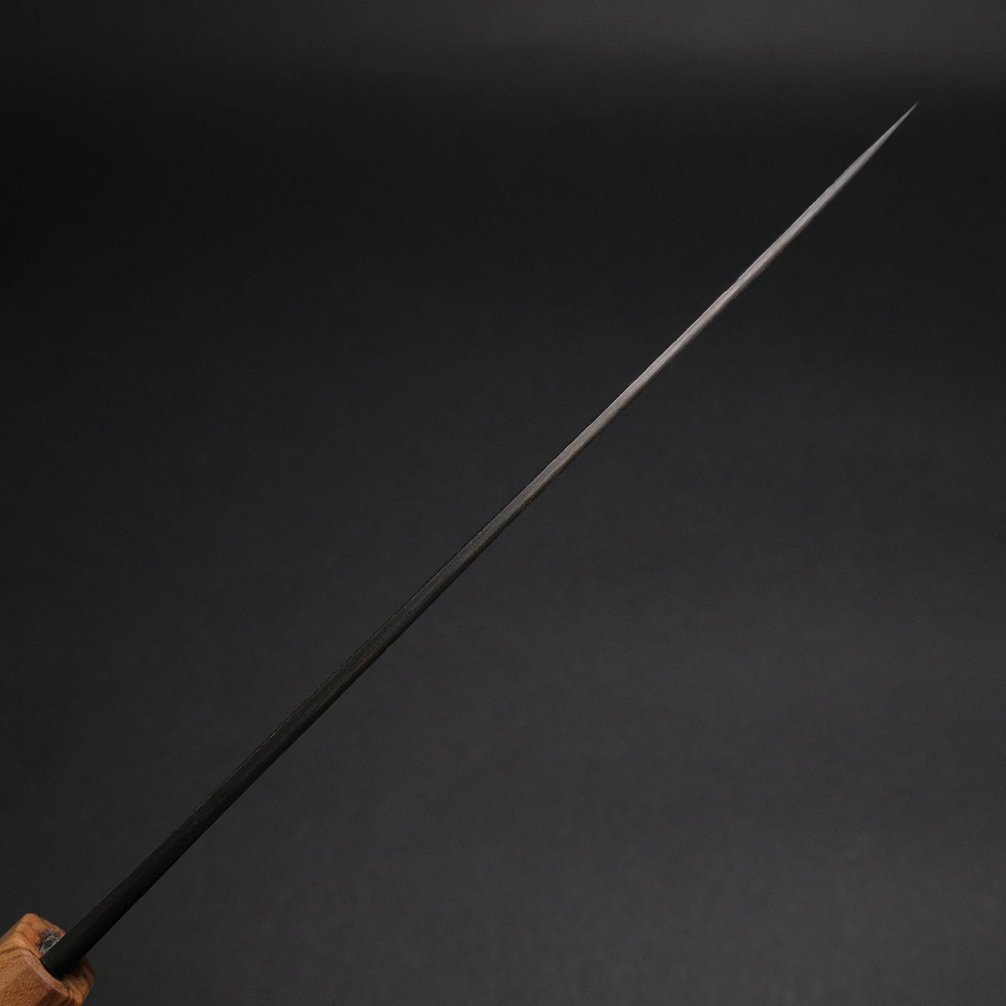 Ajikataya White #2 Nashiji Damascus Gyuto 210 Olive/ Resin Handle (#46)