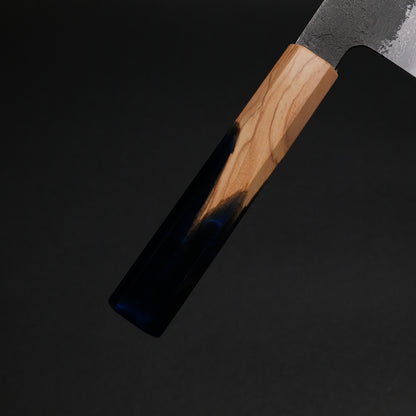 Ajikataya White #2 Nashiji Damascus Gyuto 210 Olive/ Resin Handle (#46)