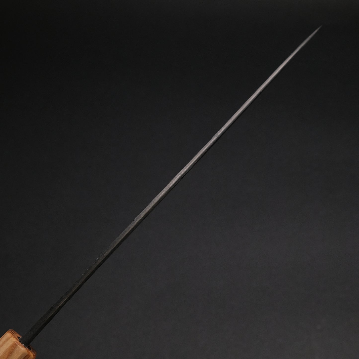 Ajikataya White #2 Nashiji Damascus Gyuto 210 Olive/ TQRV Handle (#45)