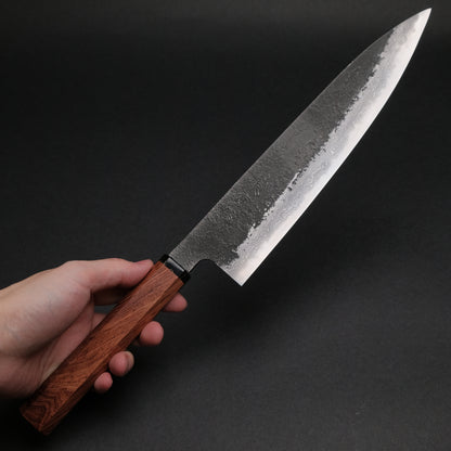 Ajikataya White #2 Nashiji Damascus Gyuto 240 Rosewood x TQP Handle (#42)
