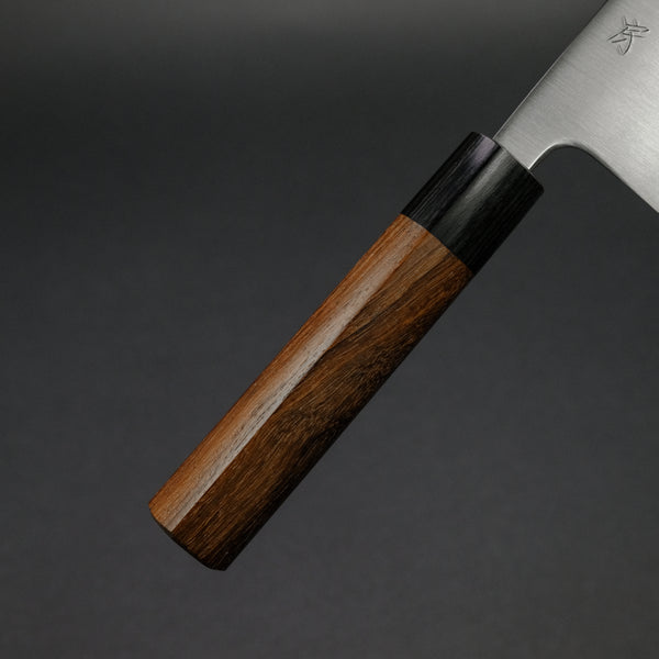 Akifusa Blue Super Santoku 165mm Rosewood Handle