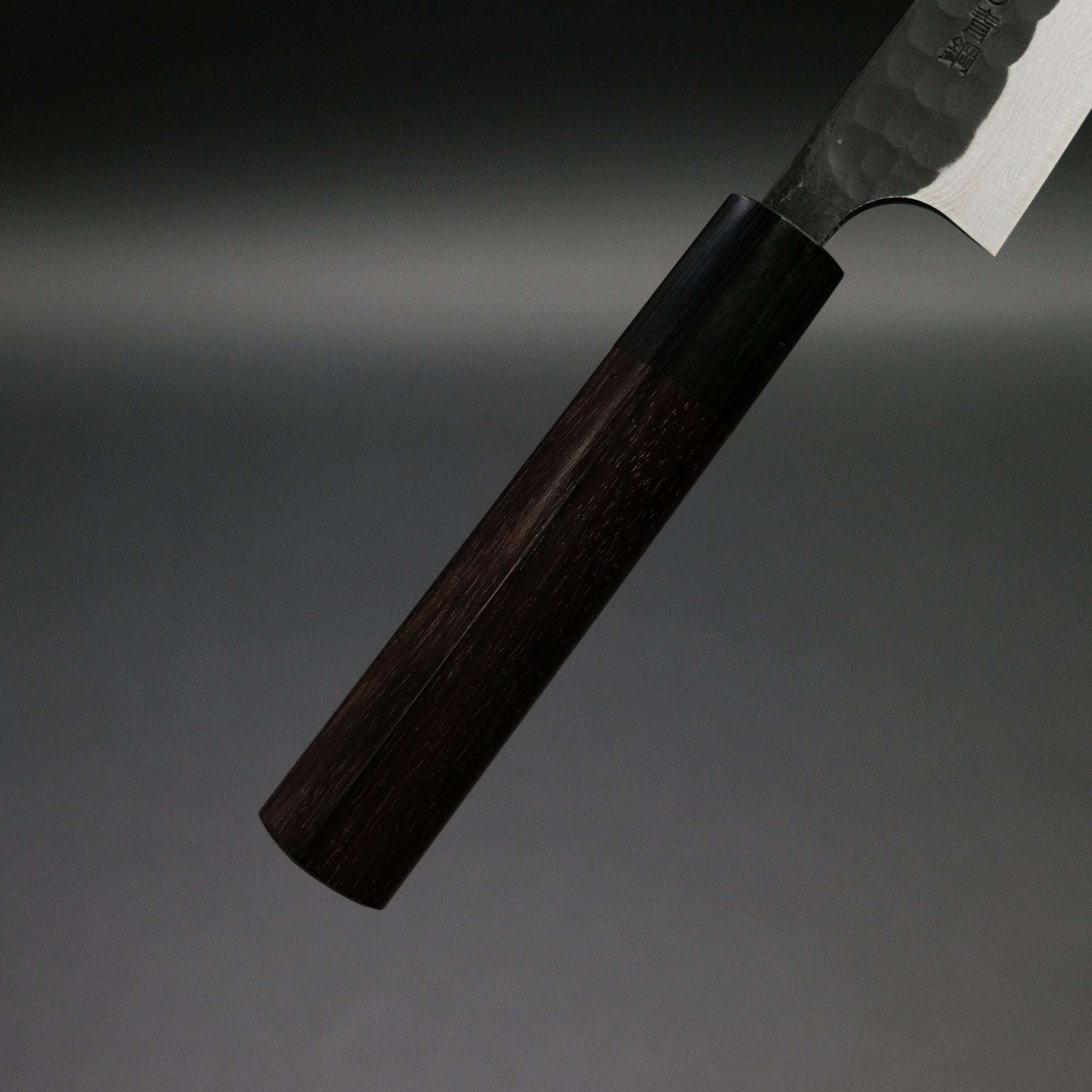 Akifusa Blue Super Steel Kurouchi Petty 135mm Ebony Handle
