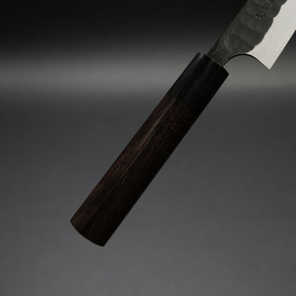 Akifusa Blue Super Steel Kurouchi Petty 135mm Ebony Handle