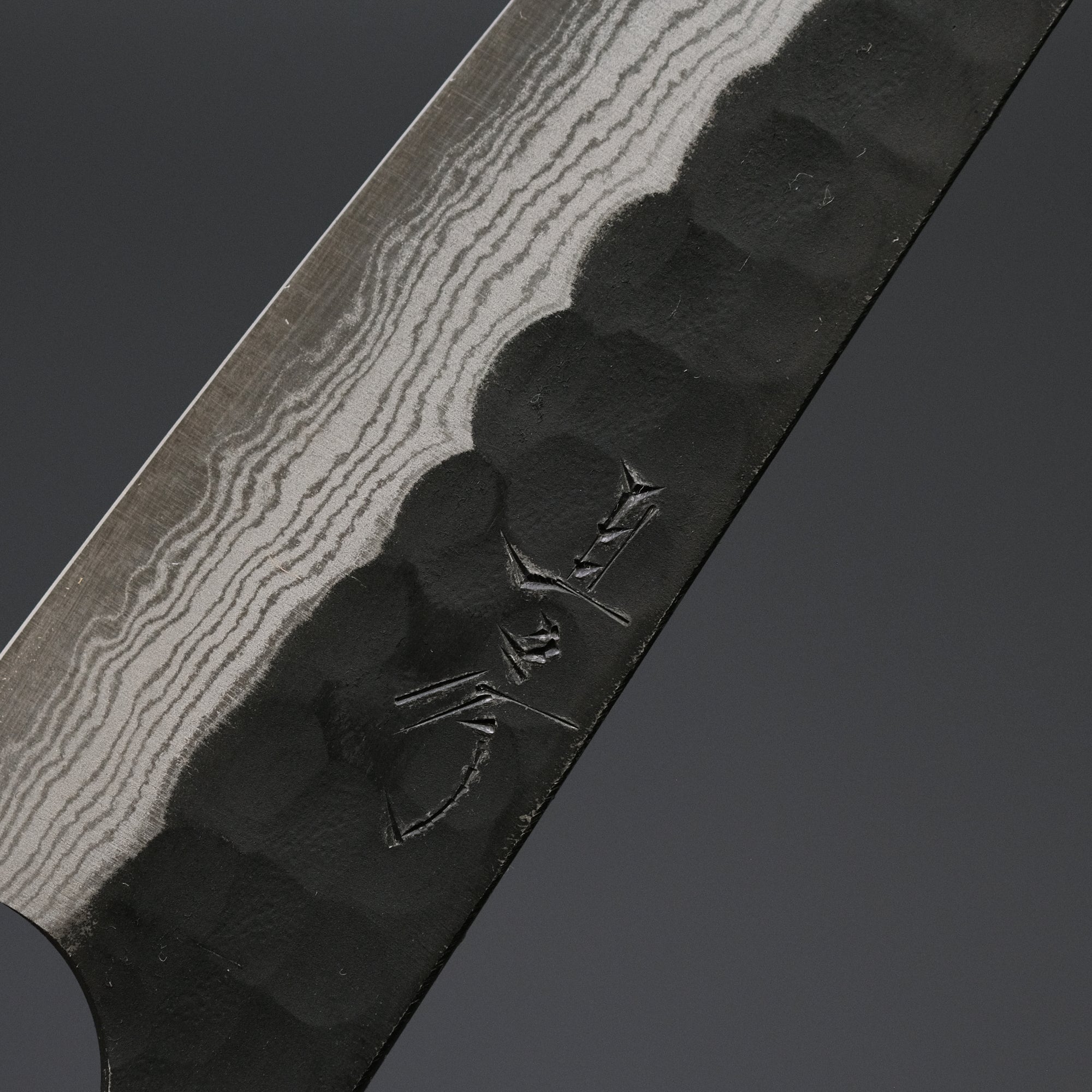 Akifusa Blue Super Steel Kurouchi Petty 135mm Ebony Handle
