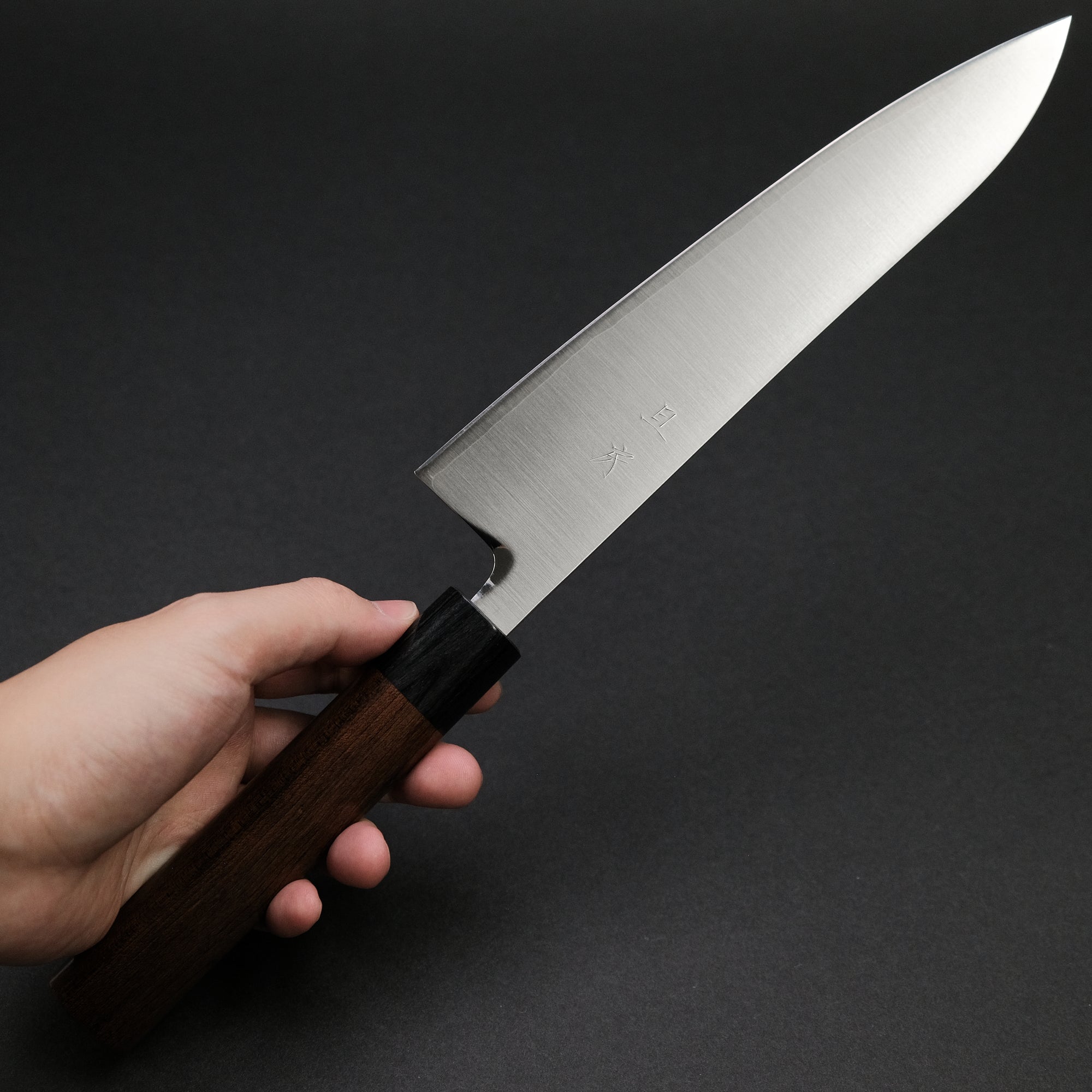 Akifusa Powder Metal Steel Gyuto 210mm Ebony Handle
