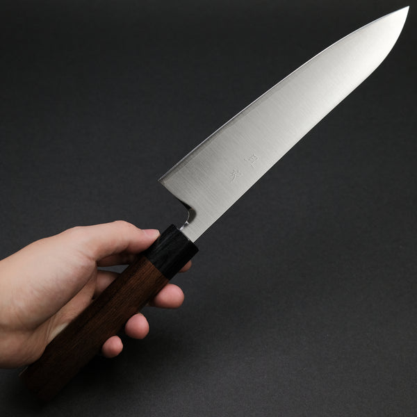 Akifusa Powder Metal Steel Gyuto 210mm Ebony Handle
