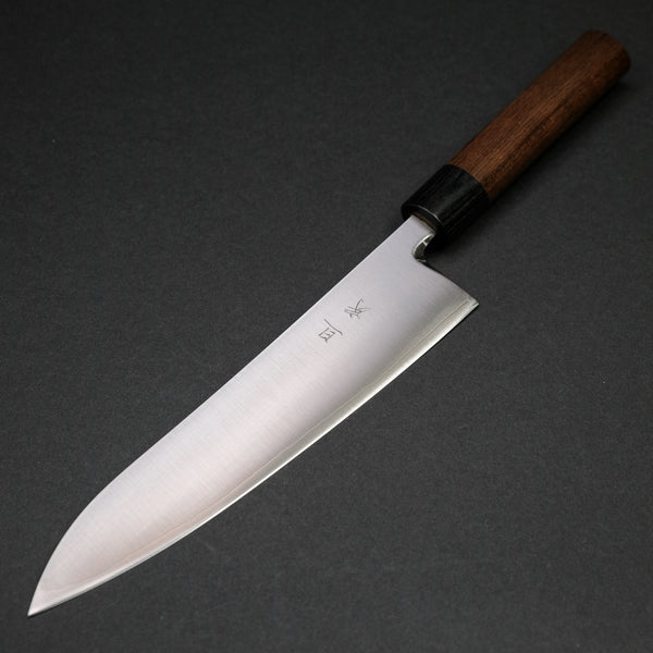 Akifusa Powder Metal Steel Gyuto 210mm Ebony Handle
