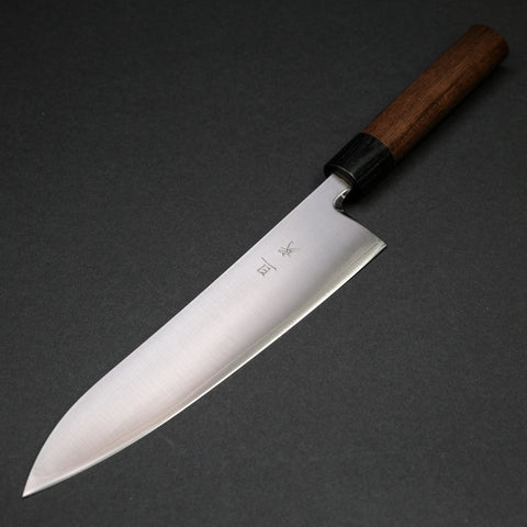 Akifusa Powder Metal Steel Gyuto 210mm Ebony Handle