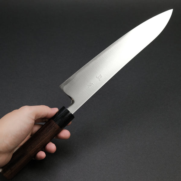 Akifusa Powder Metal Steel Gyuto 240mm Ebony Handle