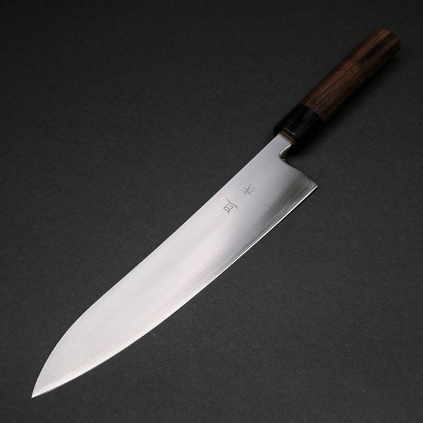 Akifusa Powder Metal Steel Gyuto 240mm Ebony Handle